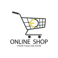 Online-Shop-Logo-Vorlage vektor