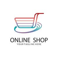Online-Shop-Logo-Vorlage vektor