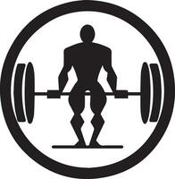 bodybuilding logotyp vektor silhuett illustration 5