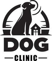 hund klinik vektor logotyp illustration 8