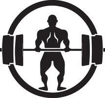 Bodybuilding Logo Vektor Silhouette Illustration 3