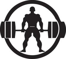 bodybuilding logotyp vektor silhuett illustration 7