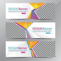 moderner sauberer weißer und blauer Streifen-Webvorlagen-Banner-Werbeverkauf vektor
