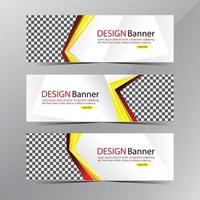 moderne weiße Web-Banner-Vorlage, Werbeverkaufsrabattbanner vektor
