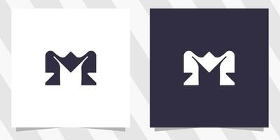 Buchstabe m Logo-Design-Vorlage vektor