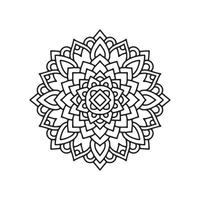 Yoga-Mandala-Symbol, Umriss-Stil vektor