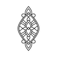 meditation mandala ikon, dispositionsformat vektor