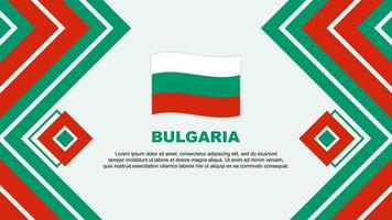Bulgarien Flagge abstrakt Hintergrund Design Vorlage. Bulgarien Unabhängigkeit Tag Banner Hintergrund Vektor Illustration. Bulgarien Design