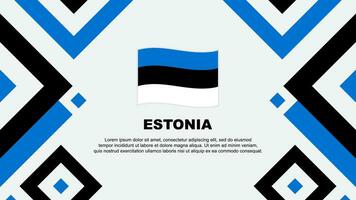 Estland Flagge abstrakt Hintergrund Design Vorlage. Estland Unabhängigkeit Tag Banner Hintergrund Vektor Illustration. Estland Vorlage