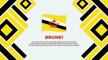 brunei Flagge abstrakt Hintergrund Design Vorlage. brunei Unabhängigkeit Tag Banner Hintergrund Vektor Illustration. brunei