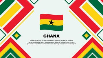 ghana flagga abstrakt bakgrund design mall. ghana oberoende dag baner tapet vektor illustration. ghana flagga