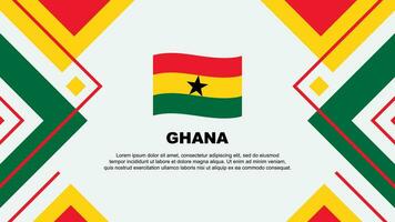 ghana flagga abstrakt bakgrund design mall. ghana oberoende dag baner tapet vektor illustration. ghana illustration