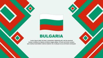 Bulgarien Flagge abstrakt Hintergrund Design Vorlage. Bulgarien Unabhängigkeit Tag Banner Hintergrund Vektor Illustration. Bulgarien Karikatur
