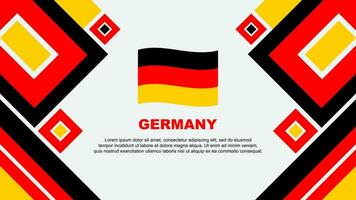 Deutschland Flagge abstrakt Hintergrund Design Vorlage. Deutschland Unabhängigkeit Tag Banner Hintergrund Vektor Illustration. Deutschland Karikatur