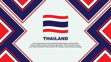 Thailand Flagge abstrakt Hintergrund Design Vorlage. Thailand Unabhängigkeit Tag Banner Hintergrund Vektor Illustration. Thailand Vektor