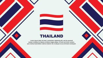 thailand flagga abstrakt bakgrund design mall. thailand oberoende dag baner tapet vektor illustration. thailand flagga