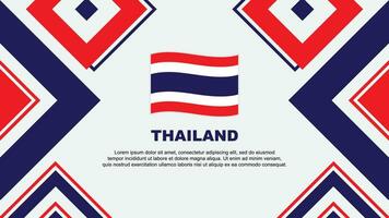 Thailand Flagge abstrakt Hintergrund Design Vorlage. Thailand Unabhängigkeit Tag Banner Hintergrund Vektor Illustration. Thailand Unabhängigkeit Tag
