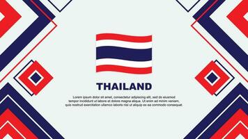 thailand flagga abstrakt bakgrund design mall. thailand oberoende dag baner tapet vektor illustration. thailand bakgrund