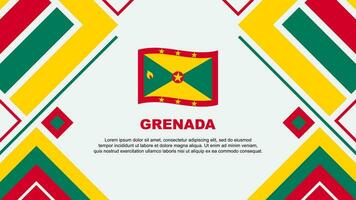 grenada flagga abstrakt bakgrund design mall. grenada oberoende dag baner tapet vektor illustration. grenada flagga