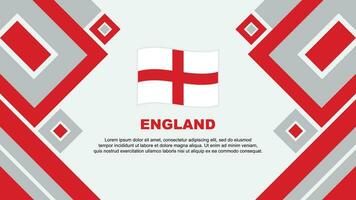 England Flagge abstrakt Hintergrund Design Vorlage. England Unabhängigkeit Tag Banner Hintergrund Vektor Illustration. England Karikatur