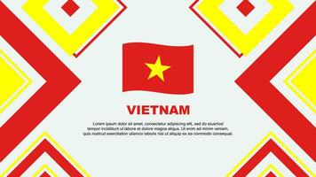 Vietnam Flagge abstrakt Hintergrund Design Vorlage. Vietnam Unabhängigkeit Tag Banner Hintergrund Vektor Illustration. Vietnam Unabhängigkeit Tag