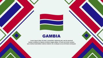 gambia flagga abstrakt bakgrund design mall. gambia oberoende dag baner tapet vektor illustration. gambia flagga