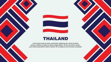 Thailand Flagge abstrakt Hintergrund Design Vorlage. Thailand Unabhängigkeit Tag Banner Hintergrund Vektor Illustration. Thailand