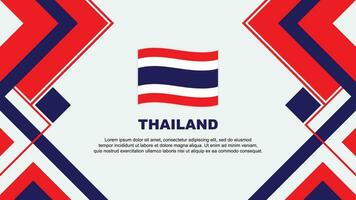 thailand flagga abstrakt bakgrund design mall. thailand oberoende dag baner tapet vektor illustration. thailand baner