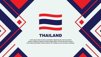 thailand flagga abstrakt bakgrund design mall. thailand oberoende dag baner tapet vektor illustration. thailand illustration