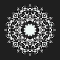 Weiß Luxus Mandala Vektor Design, Mandala zum Henna, mehndi, Tätowierung, dekorativ ethnisch Zier Elemente, orientalisch Muster