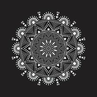 Weiß Luxus Mandala Vektor Design, Mandala zum Henna, mehndi, Tätowierung, dekorativ ethnisch Zier Elemente, orientalisch Muster