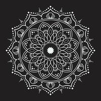 Weiß Luxus Mandala Vektor Design, Mandala zum Henna, mehndi, Tätowierung, dekorativ ethnisch Zier Elemente, orientalisch Muster