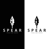 Speer Logo alt Jahrgang rustikal einfach Design Geschäft Marke Speer Pfeil vektor
