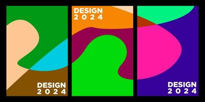 abstrakt Hintergrund Design 2024 Vektor