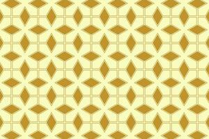 nahtlos abstrakt Gold Luxus Muster Diamant Formen Hintergrund mit geometrisch Linien Vektor Design