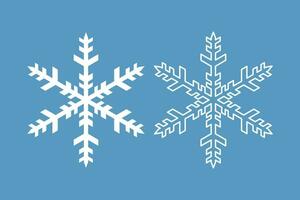 kristall snöflinga element isolerat ikon översikt design vinter- Semester vektor illustration