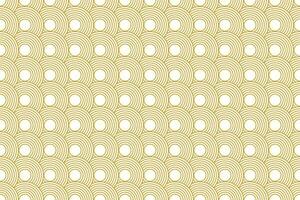 nahtlos abstrakt Gold Luxus Muster Streifen Kreis Hintergrund mit geometrisch Linie Vektor Design