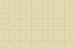 nahtlos abstrakt Gold Luxus Muster Diamant Formen Hintergrund mit geometrisch Linie Vektor Design