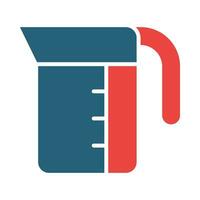 Messung Tasse Vektor Glyphe zwei Farbe Symbol zum persönlich und kommerziell verwenden.