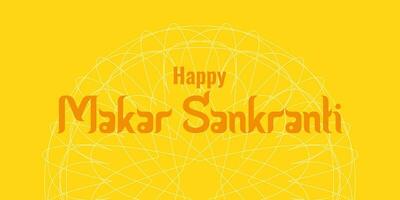 makara Sankranti ein sonnig Urlaub von Indien. vektor
