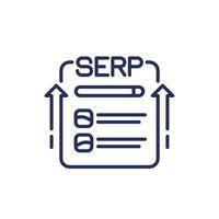 serp Linie Symbol, Suche Motor Ergebnisse Seite vektor