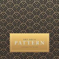 goldenes Art-Deco-Muster vektor