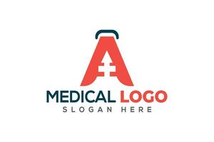 företags- medicinsk sjukhus klinik logotyp design mall vektor