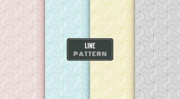 Streifen polygonal Linien Muster vektor