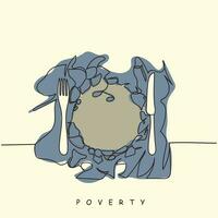 utrotning av fattigdom dag i oktober. vektor