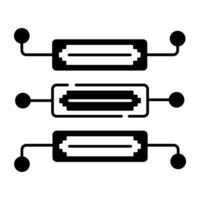 modern Symbol von Multimedia Komponenten Linie Symbol vektor