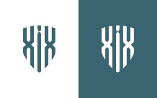 xix Brief Logo Design vektor