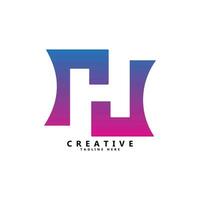 h brief logo design vektor