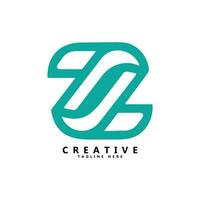 z Brief kreativ Logo Design vektor