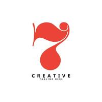 7 siffra eller kvinnor hår kreativ logotyp design vektor
